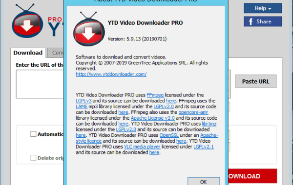 ytd video downloader pro key